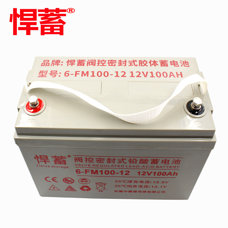 12V100AH阀控式铅酸蓄电池电瓶UPS直流屏EPS消防监控通信6FM100-12短款高清大图