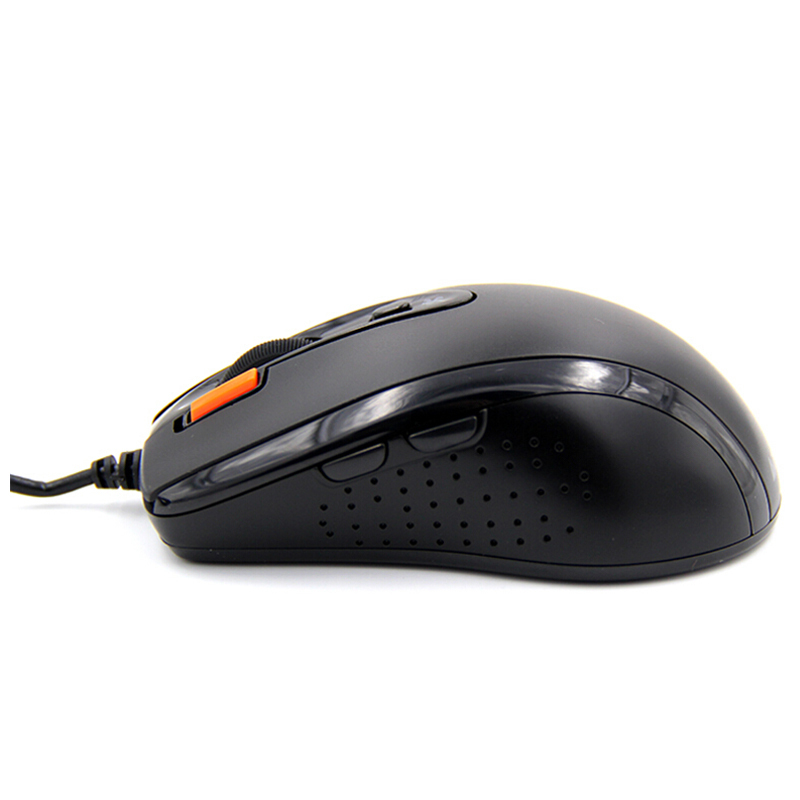 双飞燕(A4Tech) N-70FX 有线鼠标 DPI可调 防尘滚轮 黑色