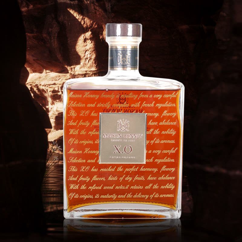 霍邑世家XO 法国原瓶原装进口40%vol 700ml/瓶 单瓶透明窗礼盒装 每瓶附赠手提袋图片