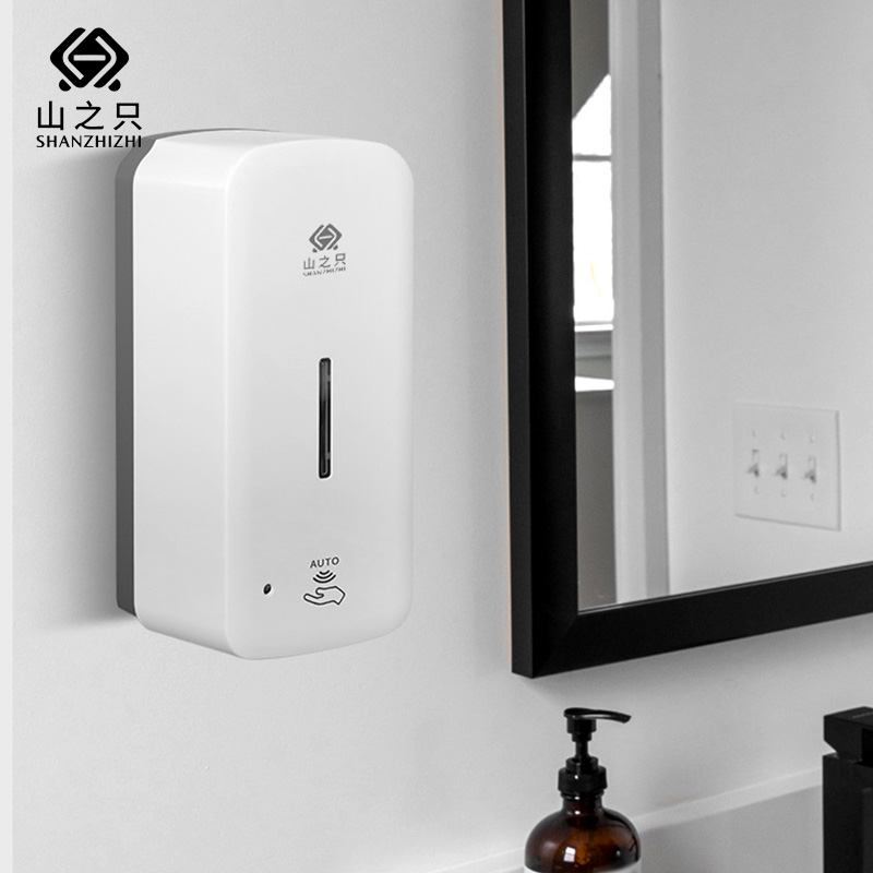 山之只 泡沫款自动感应洗手液器 1000ML 台高清大图