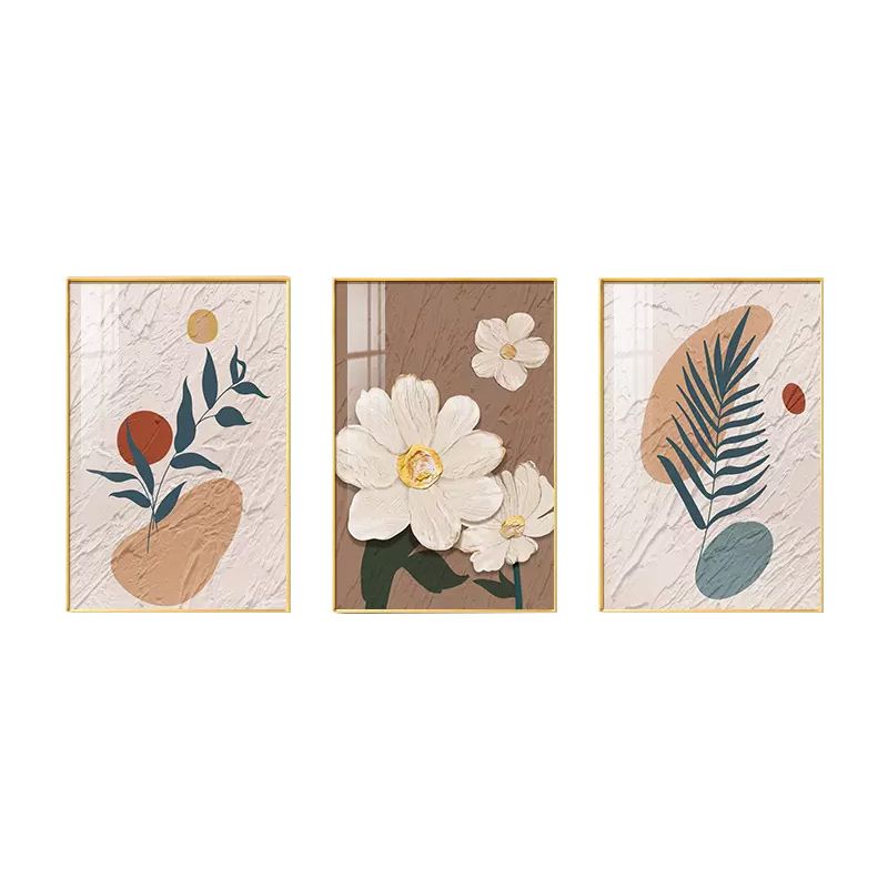 思唯美(sweet made) 北欧客厅装饰画 沙发背景墙挂画现代简约治愈系三联画 60*80cm