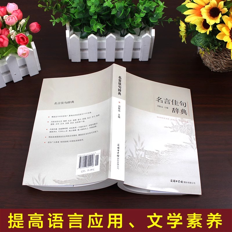 [抖音同款]名言佳句辞典 [正版]名言佳句辞典词典大全刘振远 初中高中生大学生课外阅读工具书高考名人名言书中华名言警句大高清大图