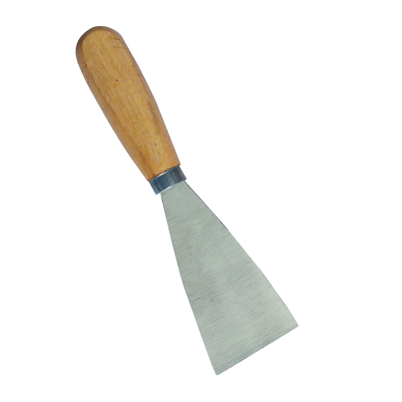 启具圆木柄油灰刀1.5寸/把高清大图