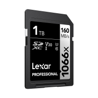 雷克沙(Lexar)1TB SD卡1066X高速U3 V30读160MB/s写120MB/s单反微单相机内存卡存储