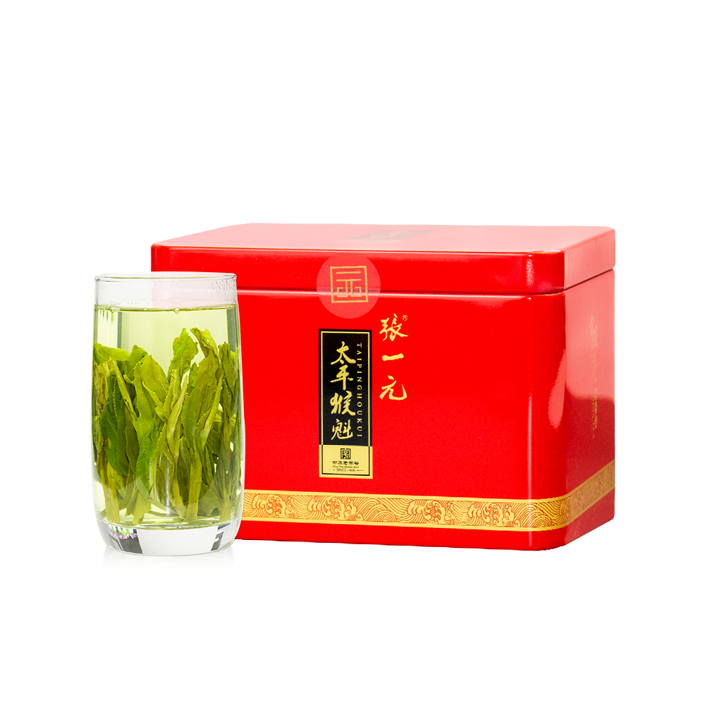 22新茶张一元绿茶茶叶太平猴魁茶50g 罐当即采摘鲜嫩爽口 今天买啥 最省钱的优惠券购物平台