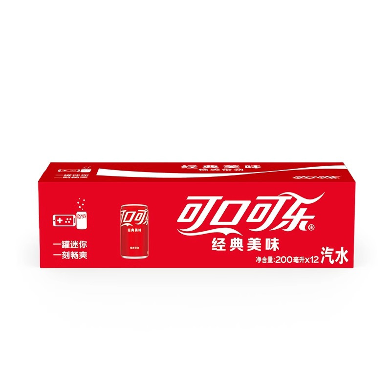 可口可乐可乐mini迷你罐200ml*12罐含糖无糖雪碧碳酸饮料混装听装