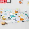 【南极人】一对装枕套卡通水洗棉成人枕头套单人卡通枕芯套48x74cm_97 48cmX74cm 恐龙先生【枕套一对装】