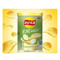40g乐事无限翡翠黄瓜味(罐装)*10罐小桶装解压零食大礼包