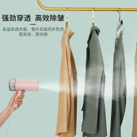 美的挂烫机家用熨烫机蒸汽熨斗手持蒸汽挂烫机小型便携式折叠烫衣服电熨斗蒸汽刷 粉红色YBJ09H3