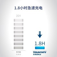 南孚锂可充Tenavolts 5号USB充电电池2节套装 1.5V恒压快充五号 充电锂电池2B套装