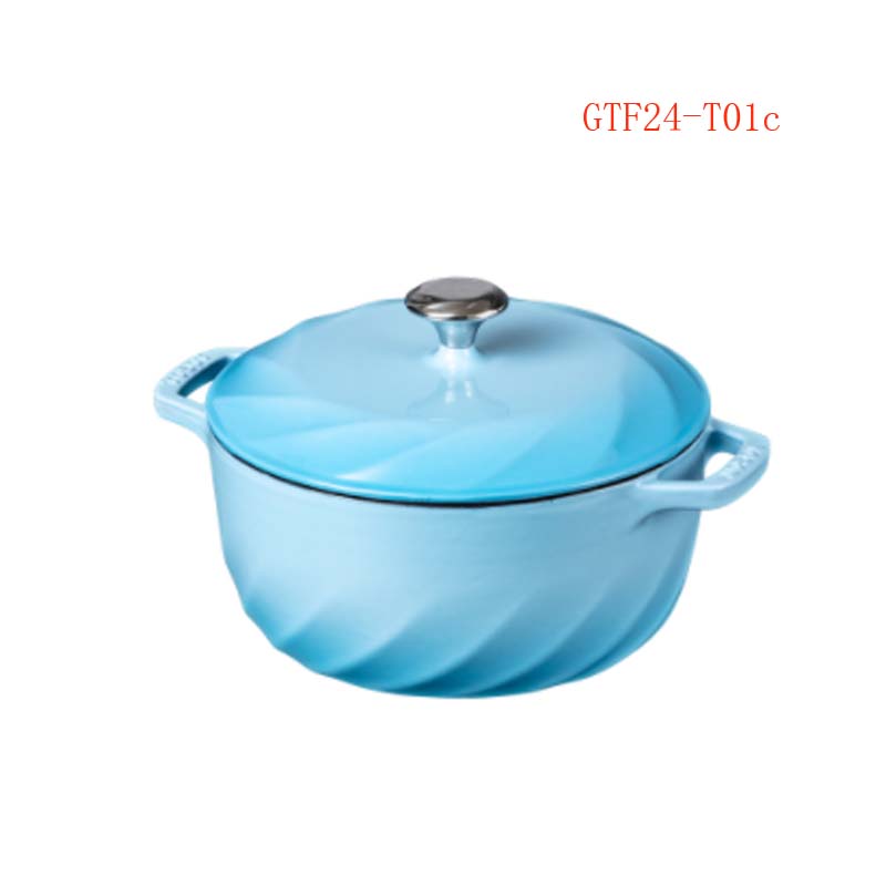 格力格力法国进口珐琅锅家用炖锅格力大松珐琅锅家用铸铁锅炖锅炖盅锅汤锅GTF24-T01c
