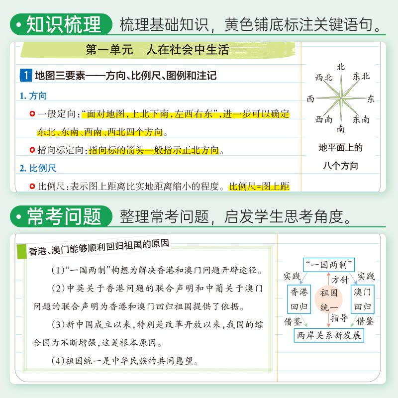 科学 初中通用 [正版]浙江2025版学霸笔记初中历史与社会道德与法治基础知识讲解知识点清单pass绿卡图书七八九年级中图片