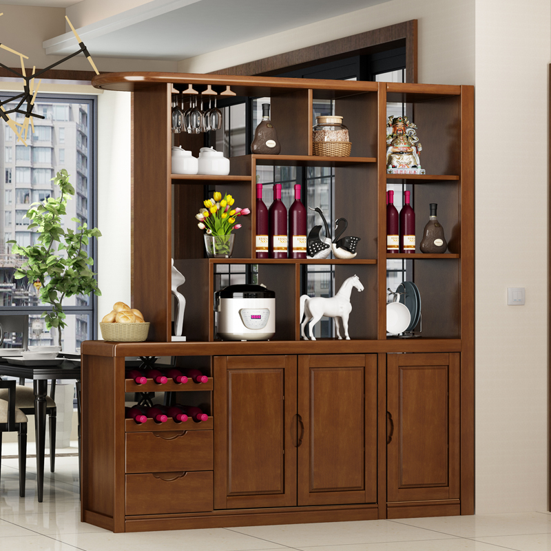 塞纳左居senazuoju间厅柜实木隔断酒柜客厅入户玄关间厅柜进门门厅柜