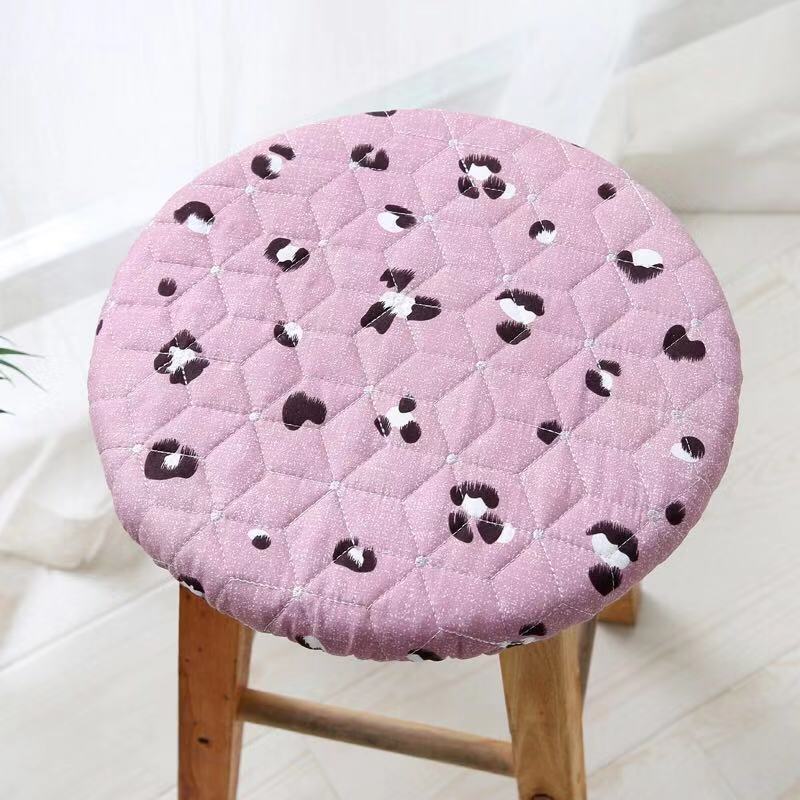 毛绒面加厚圆凳子套圆椅子坐垫小圆凳子坐套小吃饭店圆形椅套椅垫
