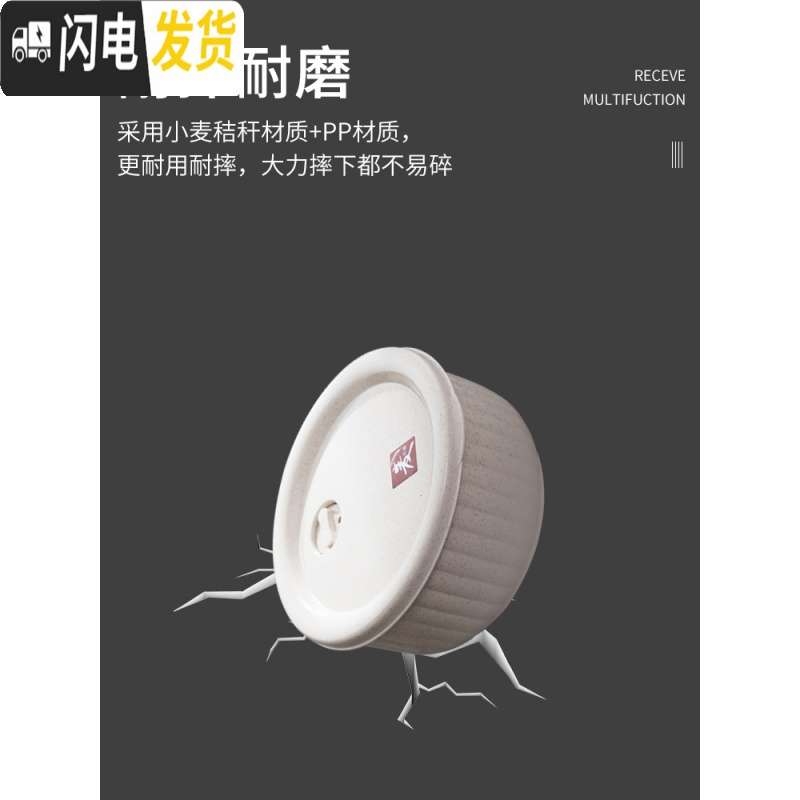 三维工匠减脂餐盒可微波炉加热饭盒上班族吃饭保鲜盒带盖圆形水果盒便当盒 保鲜碗+餐具+杯子+袋子