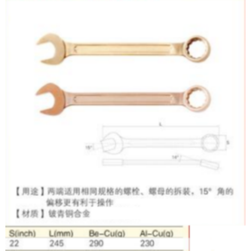 四凯两用扳手SK-OS-037高清大图