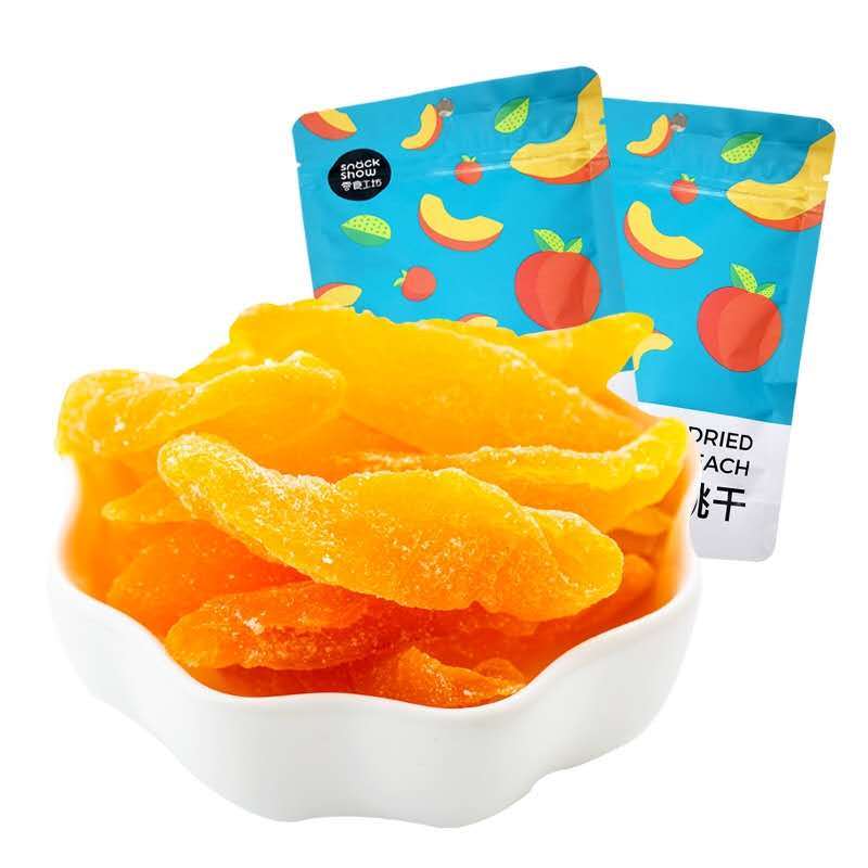 零食工坊黄桃干88g单独包装q软酸甜果香醇厚