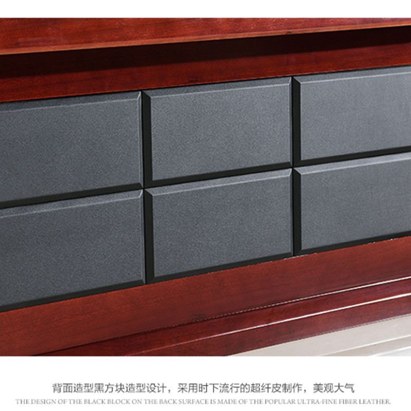 戴劲 老板桌油漆大班台贴木皮总裁桌经理主管办公桌电脑桌 1.8m单桌