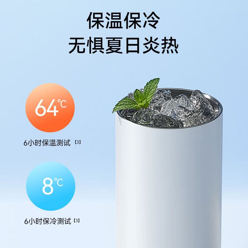 华为(HUAWEI) 智选哈尔斯智能保温杯440ML黑色男女士水杯家用茶杯杯子旋盖款水杯HDM-450-36图片