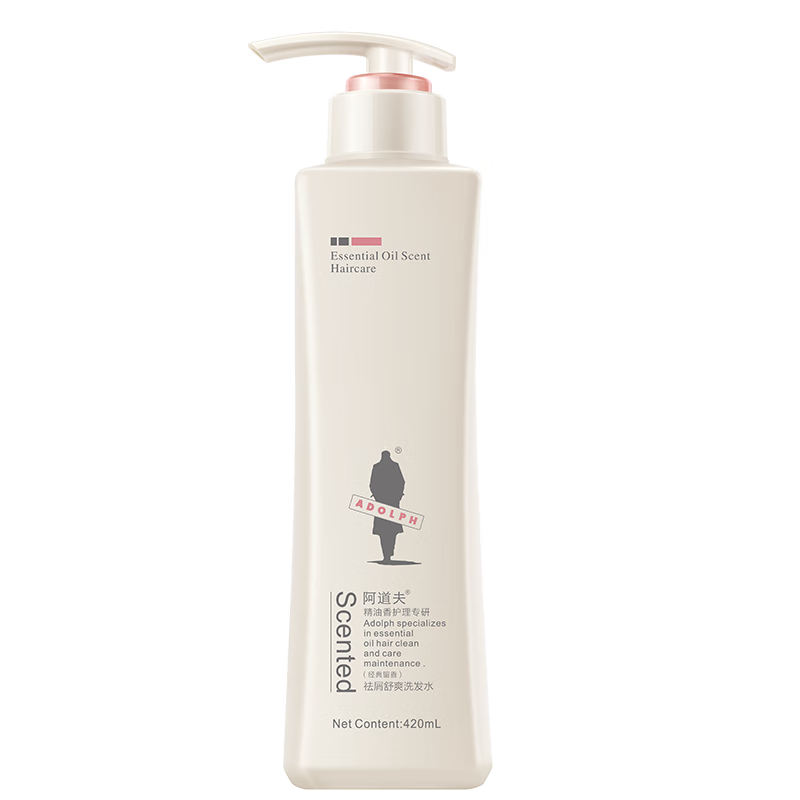 阿道夫(ADOLPH)祛屑舒爽洗发水420ml 去屑控油 精油香氛留香洗发乳液