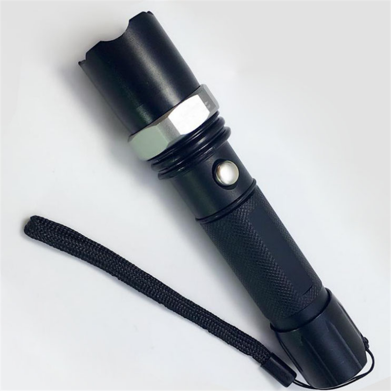 【砳石】强光手电筒_工厂铝合金强光手电筒充电照明led户外骑行