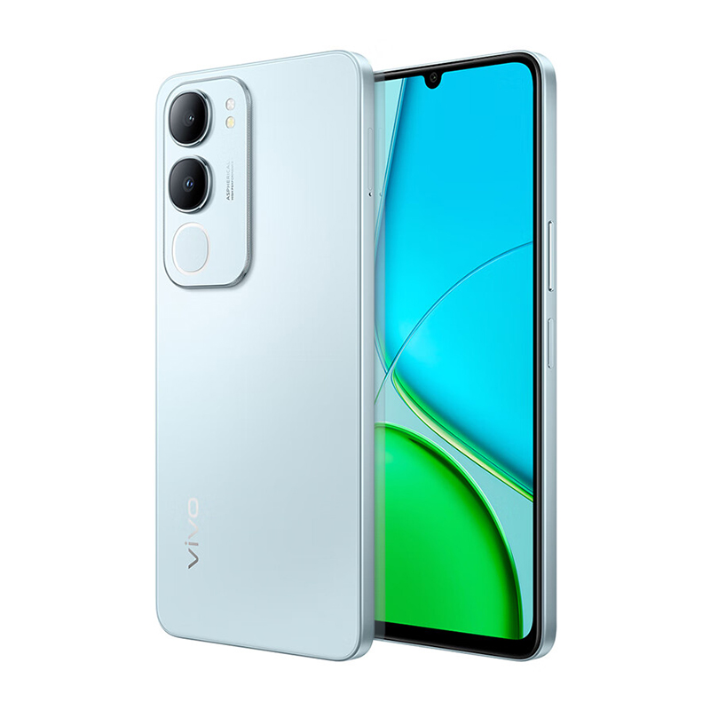 vivo Y37t 8GB+256GB 琉璃青 5G手机 6000mAh大电池长续航 大屏幕大声音老人智能机 备用学生机高清大图