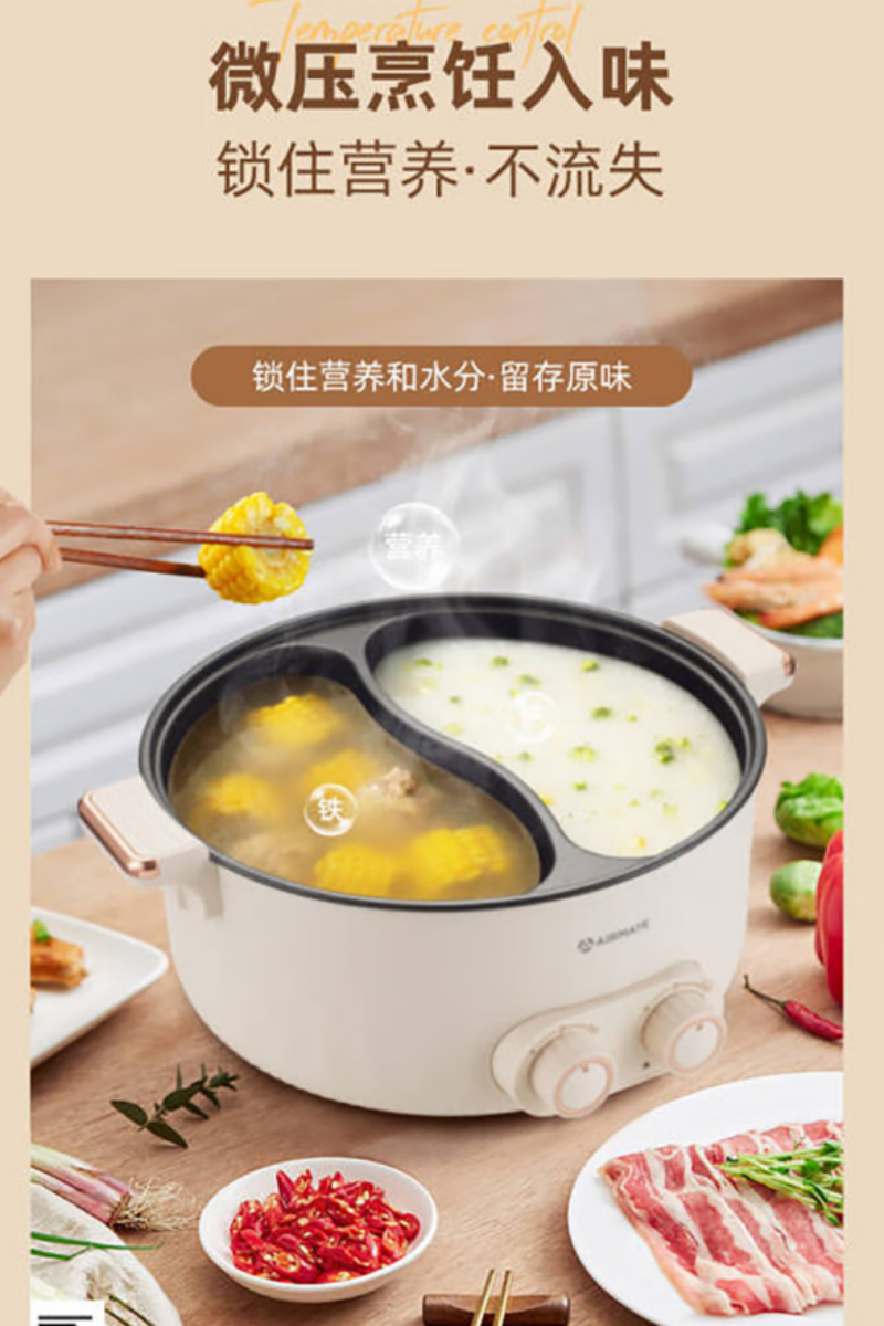 艾美特(Airmate)微压鸳鸯锅CR2005高清大图