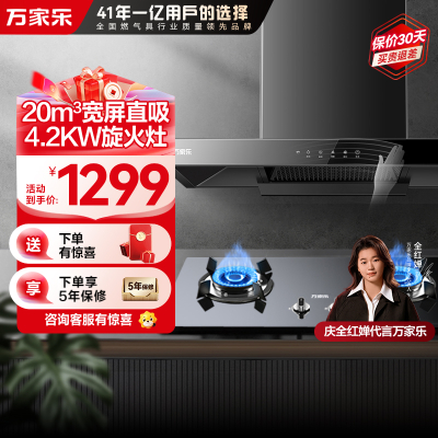 万家乐烟灶套装AT051+KA031B（天然气）