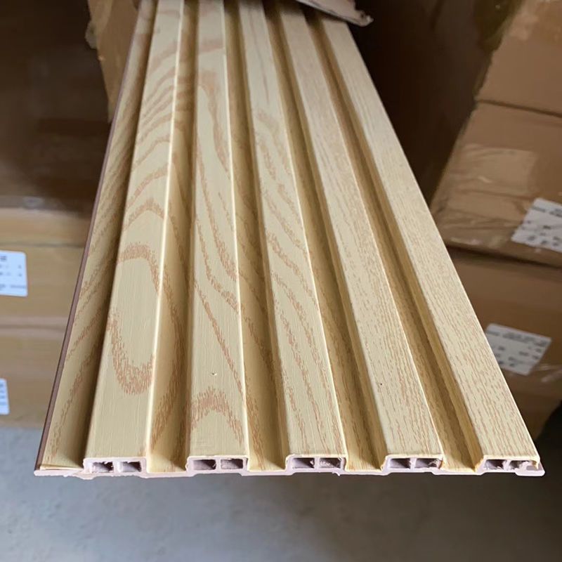 生态木小长城护墙板木塑板pvc扣板墙裙背景墙客厅阳台吊顶生态木 纯白