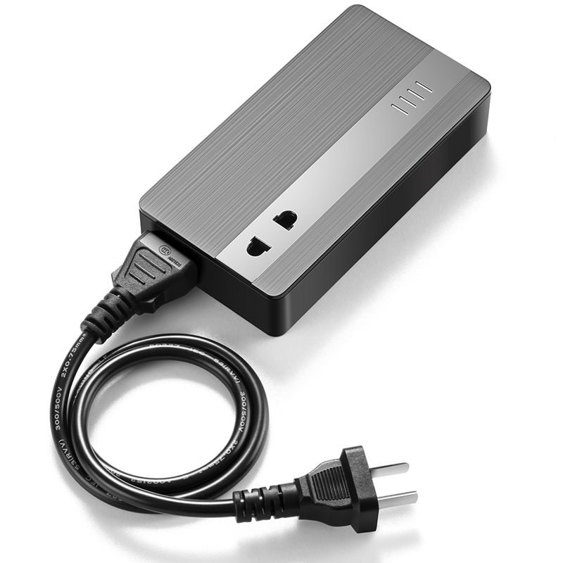 aigo爱国者TM1305混合充移动电源 充电宝 电源适配器转换器2口usb type-c接口 黑色