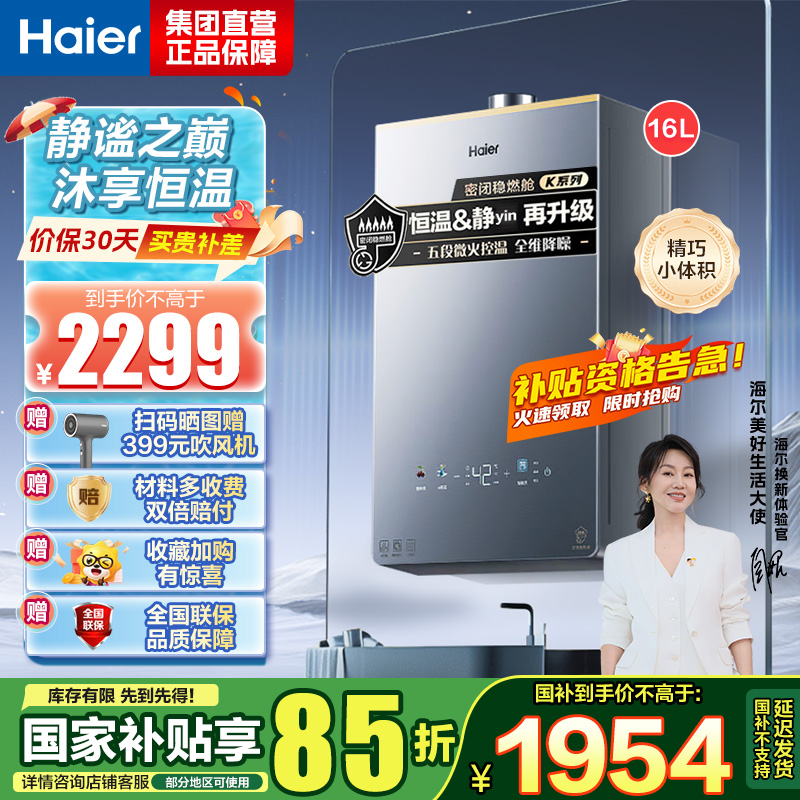 海尔(Haier)燃气热水器 JSQ31-16KL5PRO