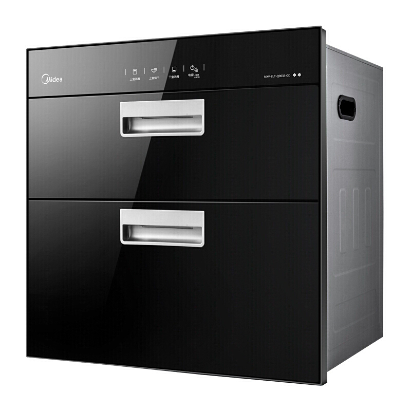 美的(Midea)消毒柜 二星级独立双模嵌入式 臭氧紫外线高温消毒柜 MXV-ZLT-Q9033-GD