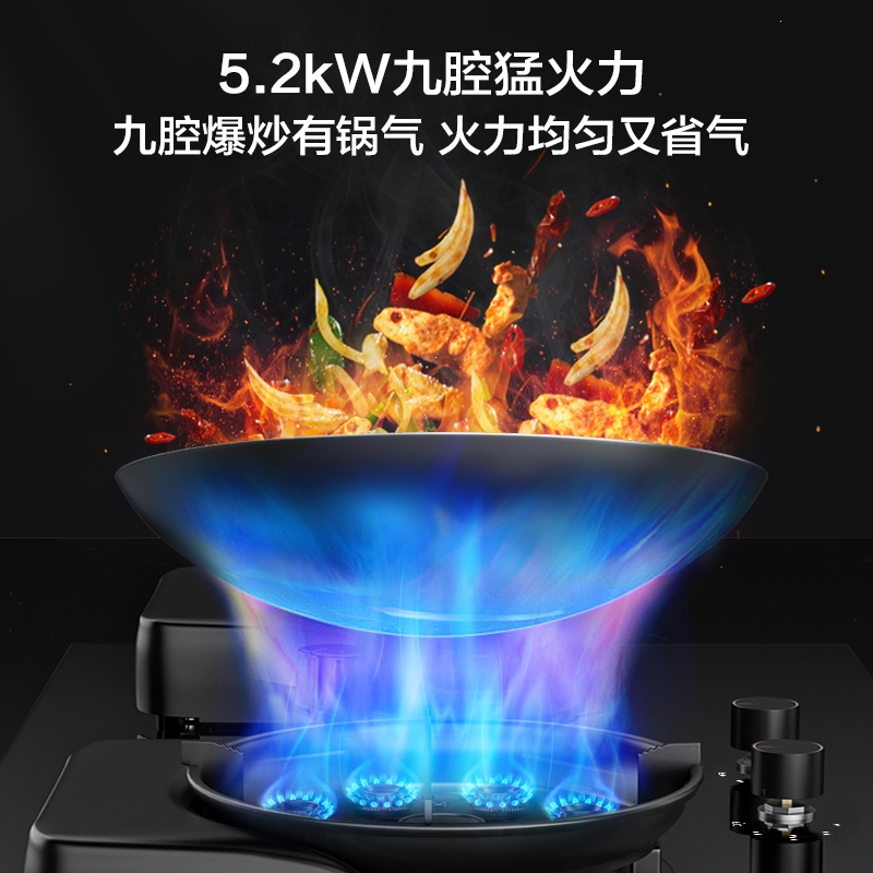 志高CHIGO家用燃气灶双灶防干烧天然气翻盖式煤气灶台嵌入式猛火灶台式_高配玻璃鸳鸯猛火铜盖翻盖聚能环_天然气