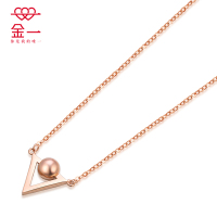 金一18K金 锥形女士 K金项链 套链 (定价)CEC016 AU750