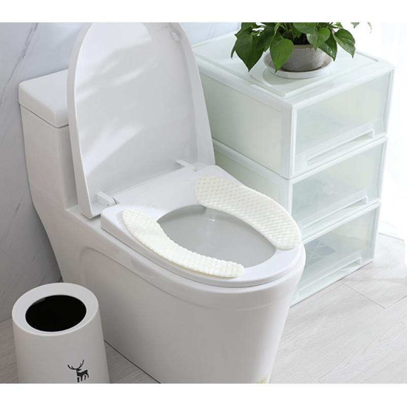 日本可水洗反复用粘贴式马桶垫座便套坐便器垫马桶贴圈加厚保暖 三维工匠高清大图