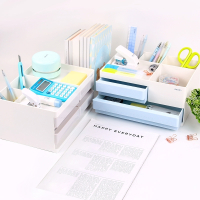 得力(deli)多功能笔筒创意时尚可爱文具收纳盒办公用品桌面收纳#精美文具#