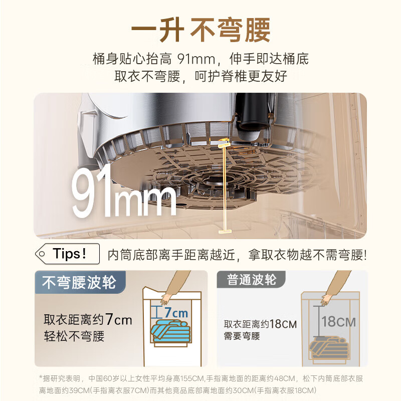 松下全自动波轮洗衣机XQB100-U1F1 10kg悦光白一级能效洗涤不锈钢内桶高清大图