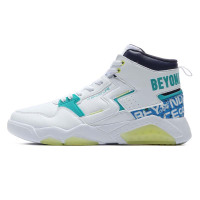 361°男鞋运动鞋新款休闲鞋小白鞋百搭白色高帮板鞋男 361度白/辐射紫 40码