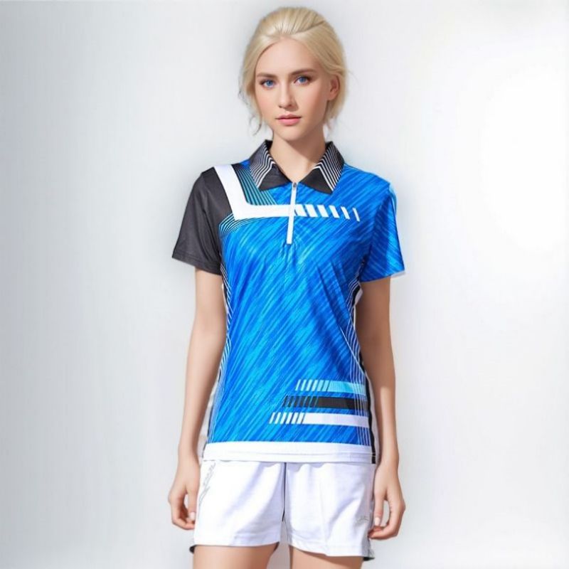 健訫奕天羽毛球服BK668 蓝色 XXL