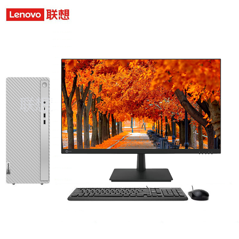 联想(Lenovo) 天逸510Pro 台式电脑主机(i3-13100 16G 512G WIFI Win11 键鼠)27英寸 商务办公家用 定制
