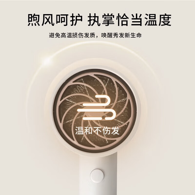 飞利浦(PHILIPS)家用大功率电吹风负离子护发时尚小巧便携款粉金筒BHD321/55高清大图