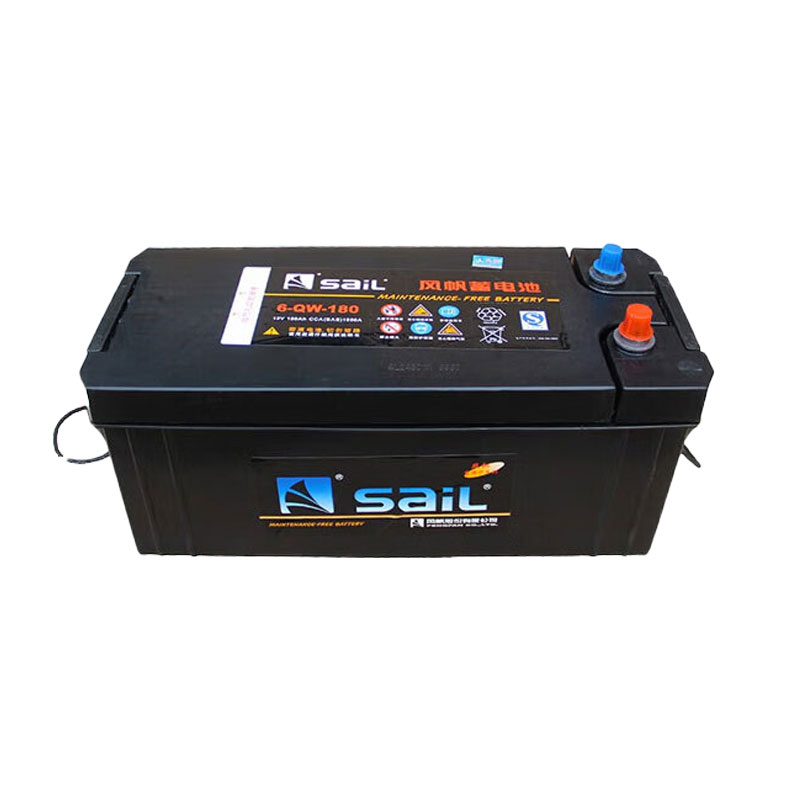 风帆(sail)蓄电池6-QW-180徐工QY25KJ 重庆铁马CQ1190 XC2300 XC2200高清大图