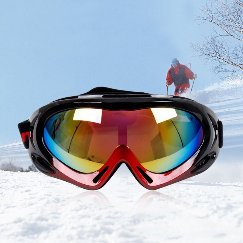 滑雪镜专业户外骑行登山防风滑雪眼镜单双层防雾防风可卡近视镜闪电客登山眼镜