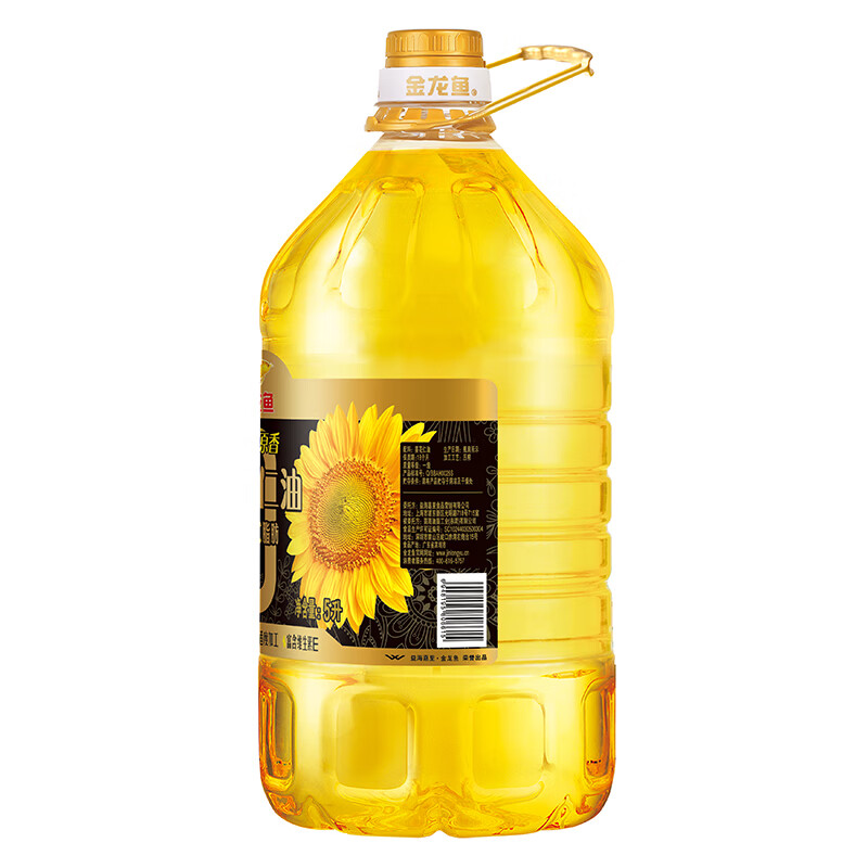 金龙鱼食用油 压榨葵花仁油5L家用炒菜烹饪煎炸高清大图