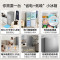 [官方正品]美的182升双开门小型两门家用家电租房宿舍办公小户型节能低噪省电小冰箱BCD-182M 以旧换新