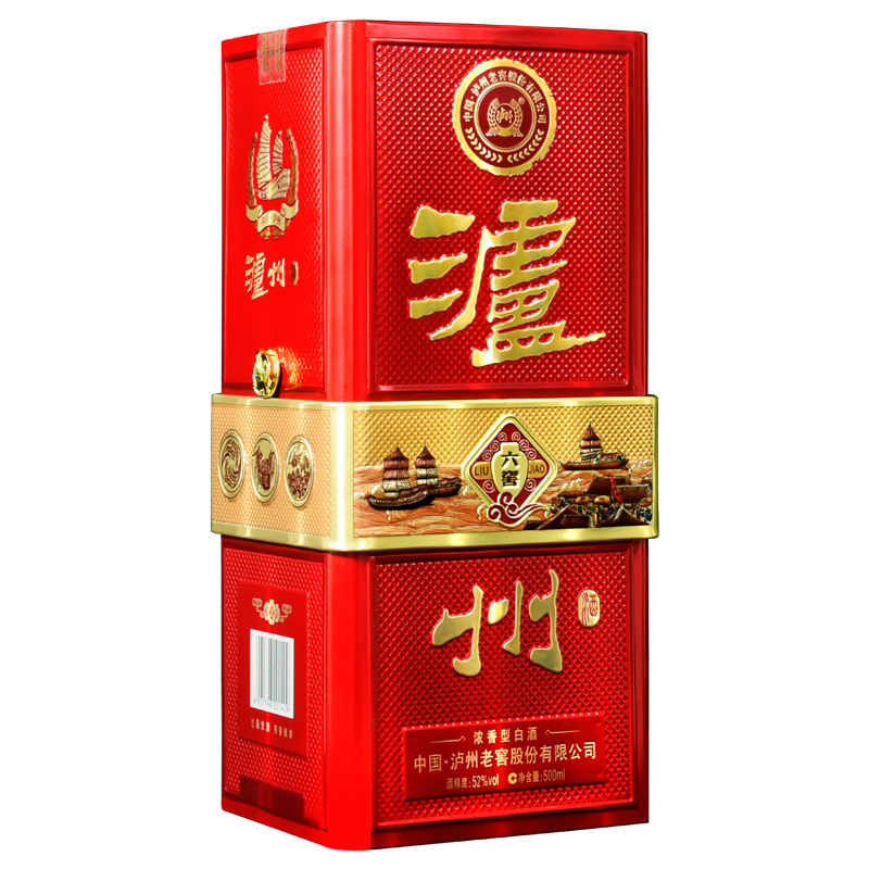 泸州老窖泸州酒六窖52度500ml单瓶浓香型白酒