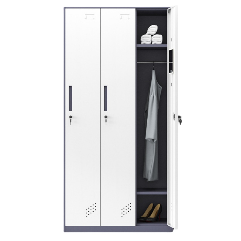 凌迪星灰色3门更衣柜900*500*1850mm台高清大图