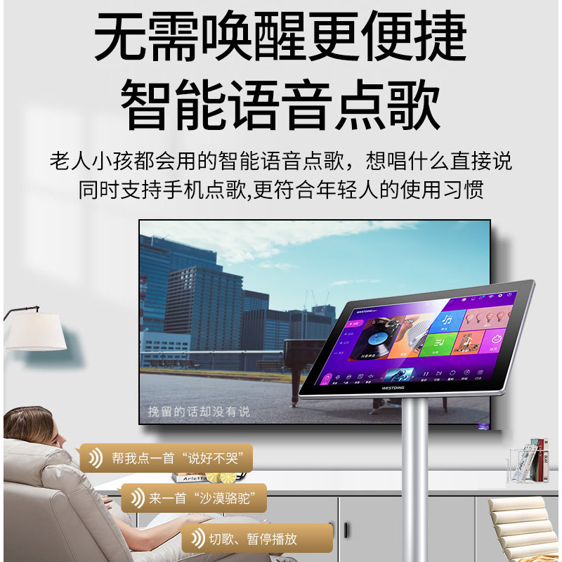 westding/威斯汀 家庭ktv音响套装点歌机