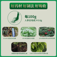 北京同仁堂 内廷上用万基花旗参茶120g(3g/袋×40袋)高含量人参皂苷送长辈礼物