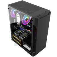 牛头 AMD九代八核处理器A9-9820/核显/8G运行内存/256G固态硬盘 外置无线WIFI 学生上网课家用办公游戏无线上网台式机组装电脑台式电脑 DIY组装机 电脑主机 整机
